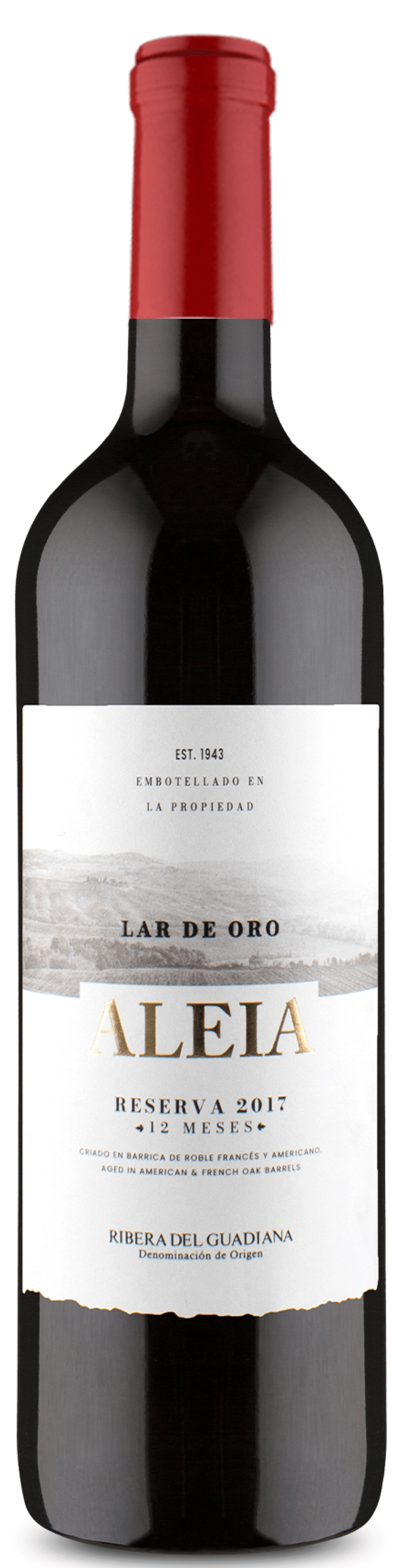 Vino Tinto Español Aleia Lar de Oro Reserva D.O. Ribera Del Guadiana - Wine.com.mx