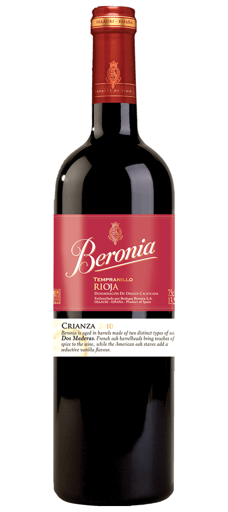 Vino Tinto Español Beronia dos Madera Crianza DOC Rioja Tempranillo - Wine.com.mx